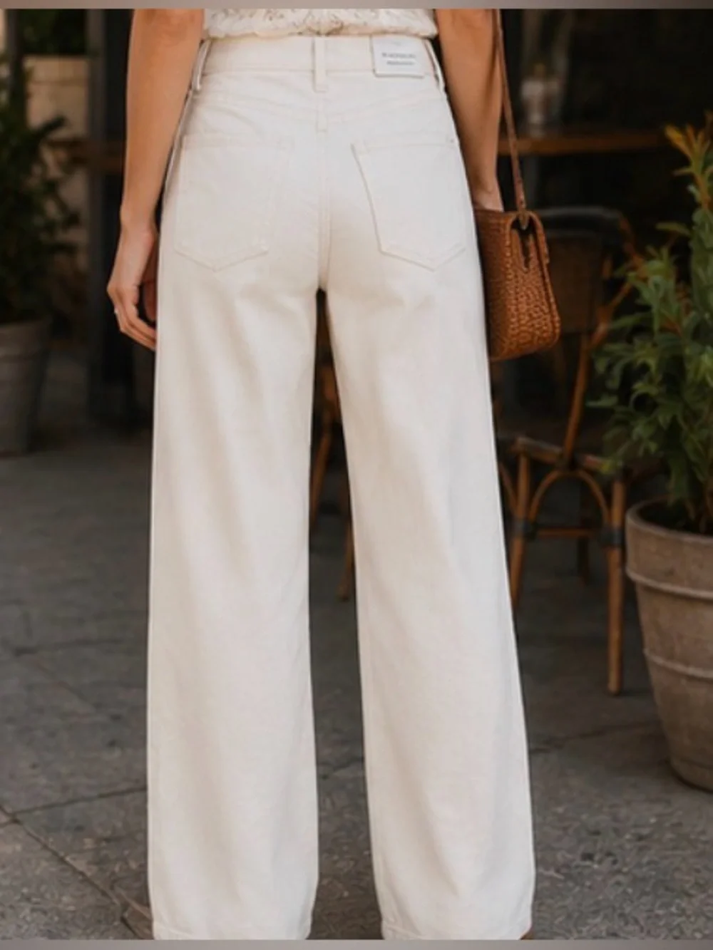 New‼️ Citizens Of Humanity - 🤍Marzipan Gaucho Trouser Wide Leg Jeans Off White - Picture 5 of 16